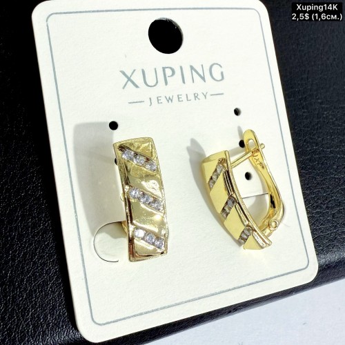 Сережки Xuping14К 10915 (1.6см)